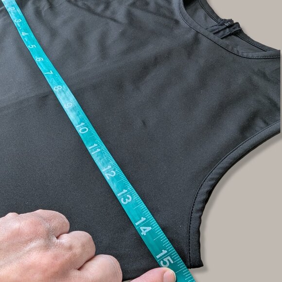 Black Sleeveless Bodycon Jumpsuit - Medium - Picture 6 of 7